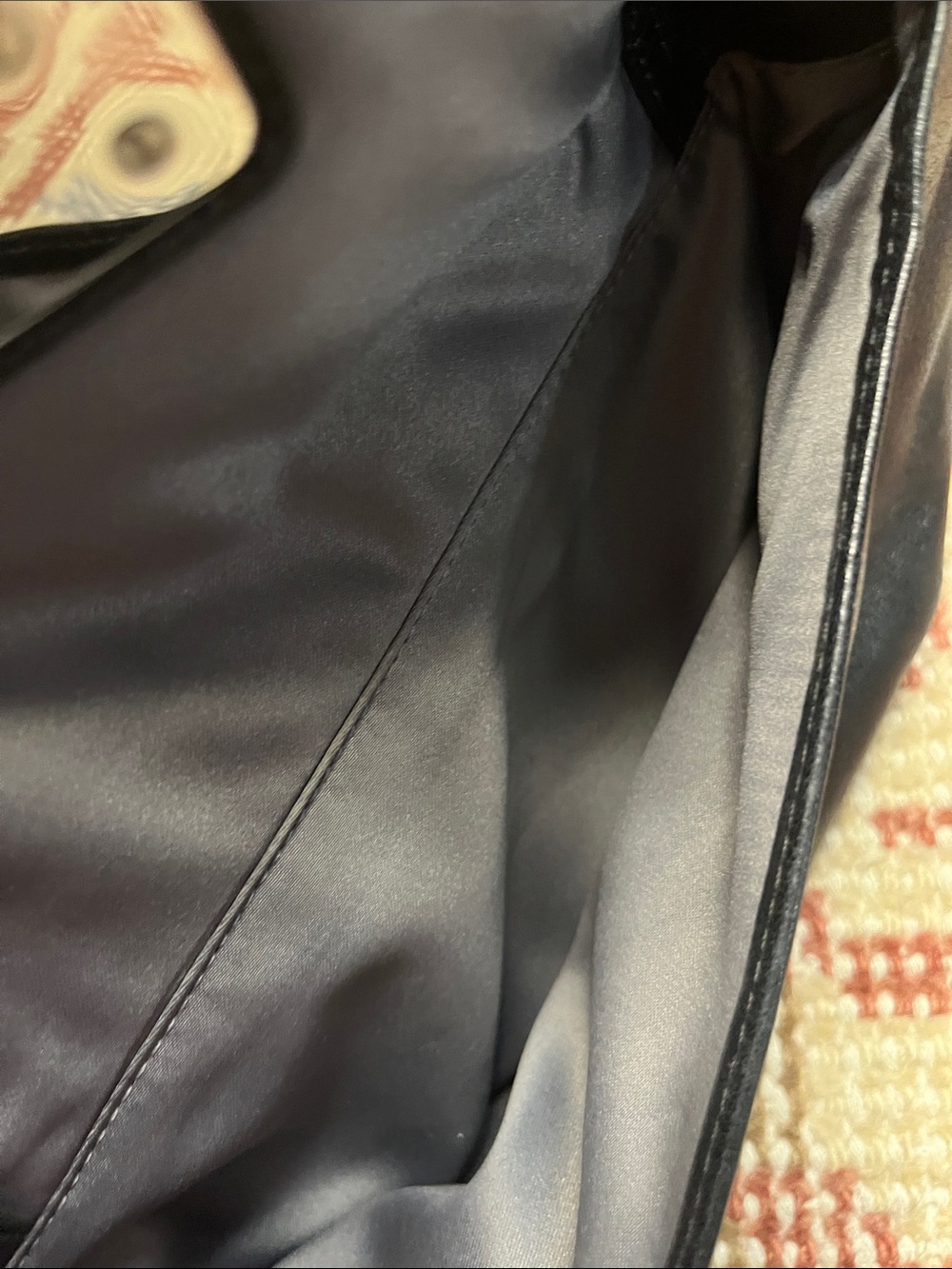 Coach Kristin Hobo Bag Black Leather Silver Turn Lock EUC - Picture 4 of 10